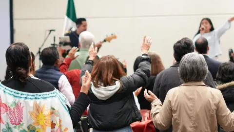 group of worshippers